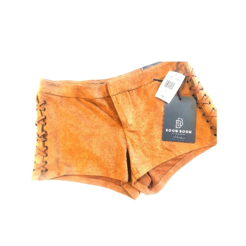 Suede festival shorts